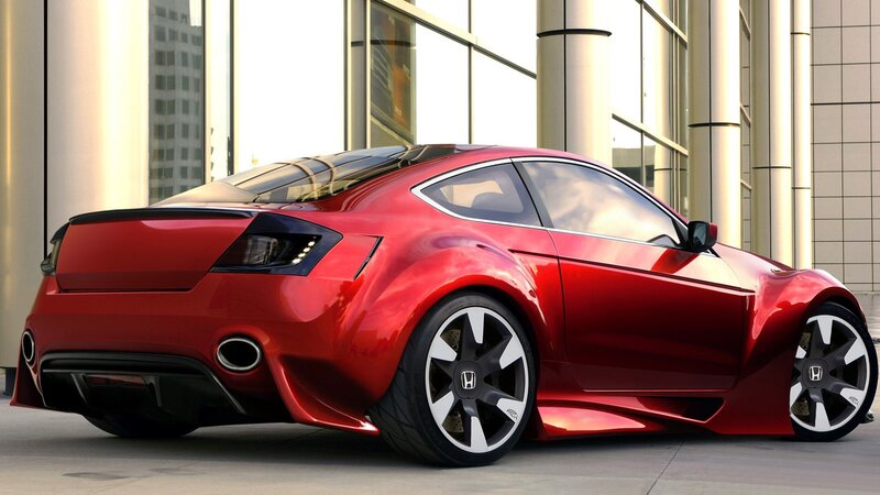Red Honda sports car concept