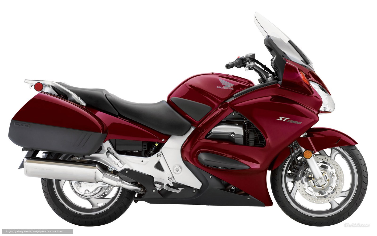 Red Honda ST1300 motorcycle