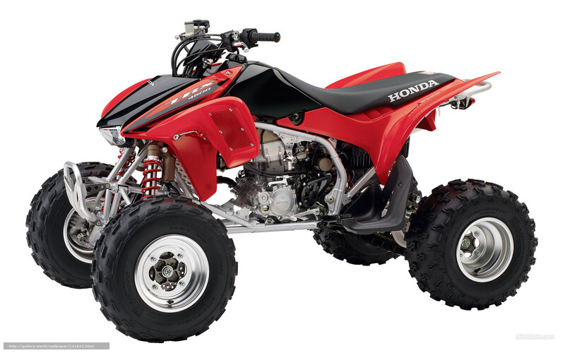 Red Honda TRX 450R ATV