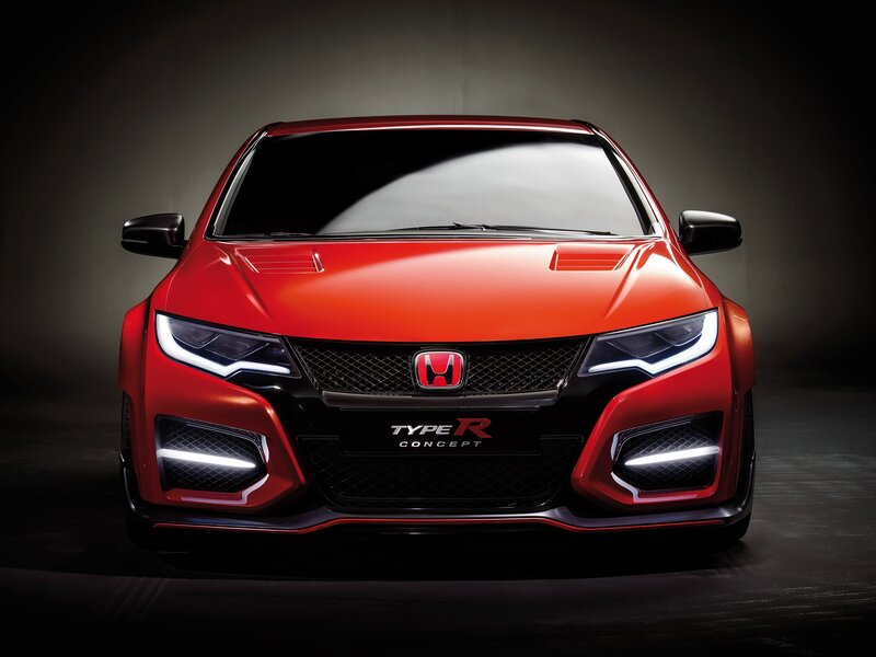 Red Honda Type R Concept — Dramatic