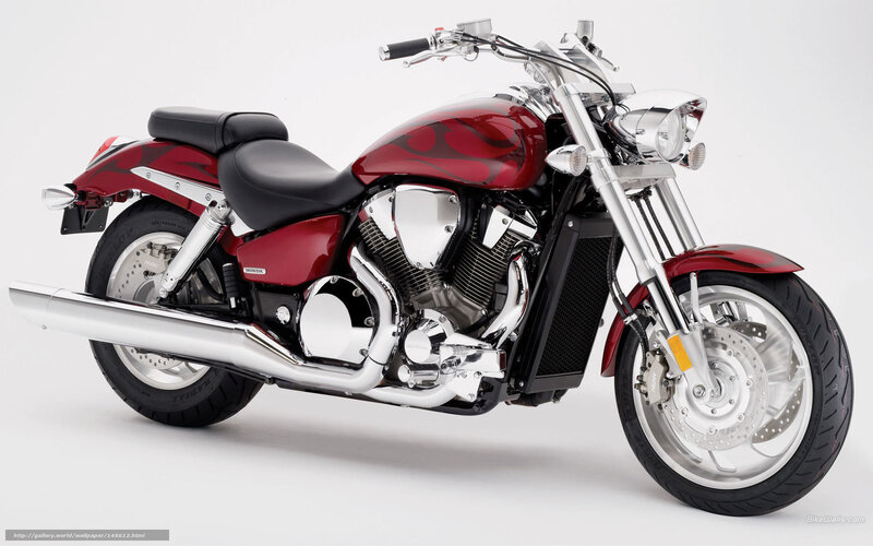 Red Honda VTX motorcycle