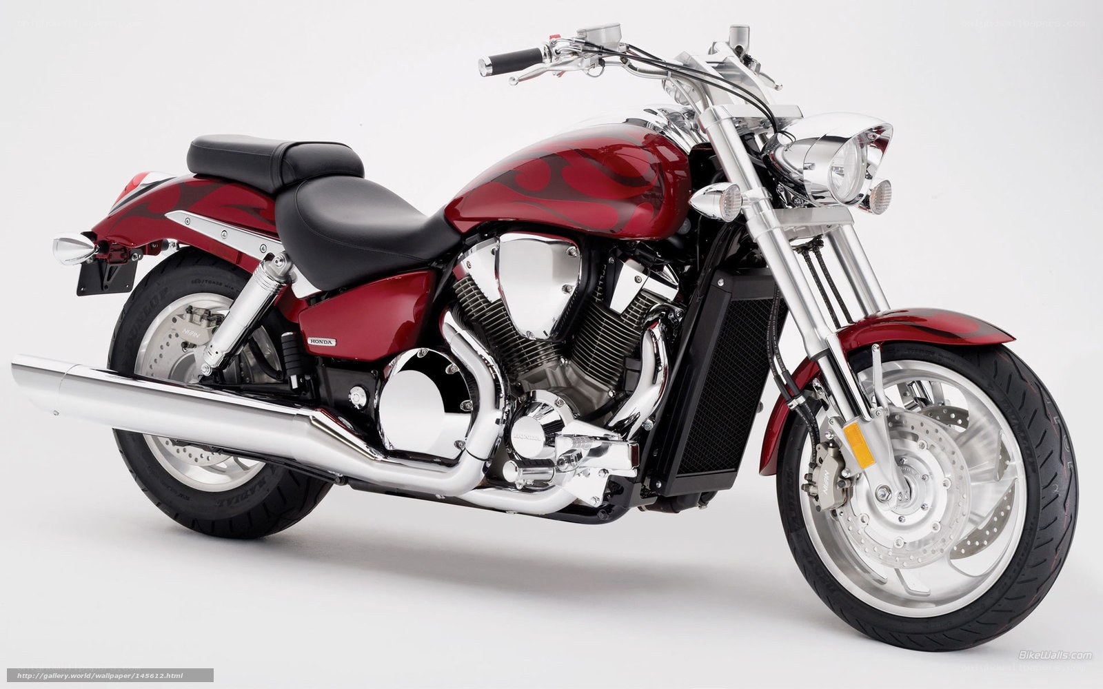 Red Honda VTX motorcycle