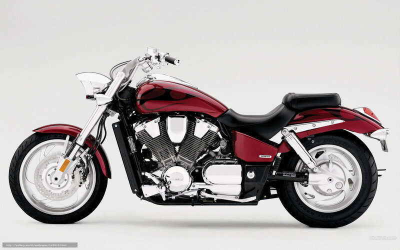 Red Honda VTX motorcycle
