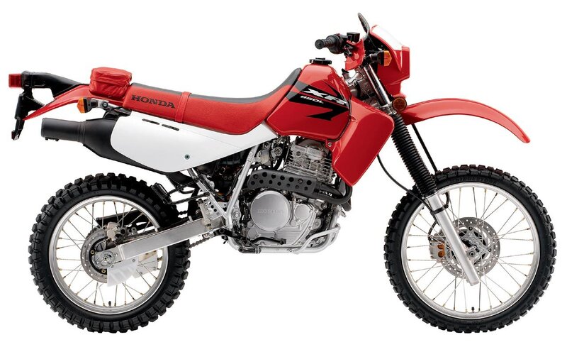 Red Honda XR250 motorcycle