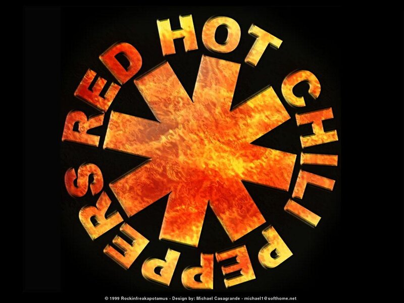 Red Hot Chili Peppers Logo — Black, Dramatic