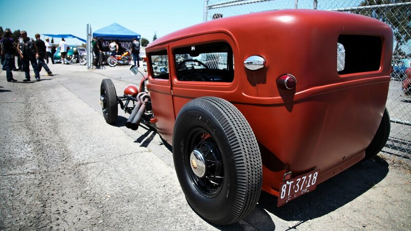 red hot rod car