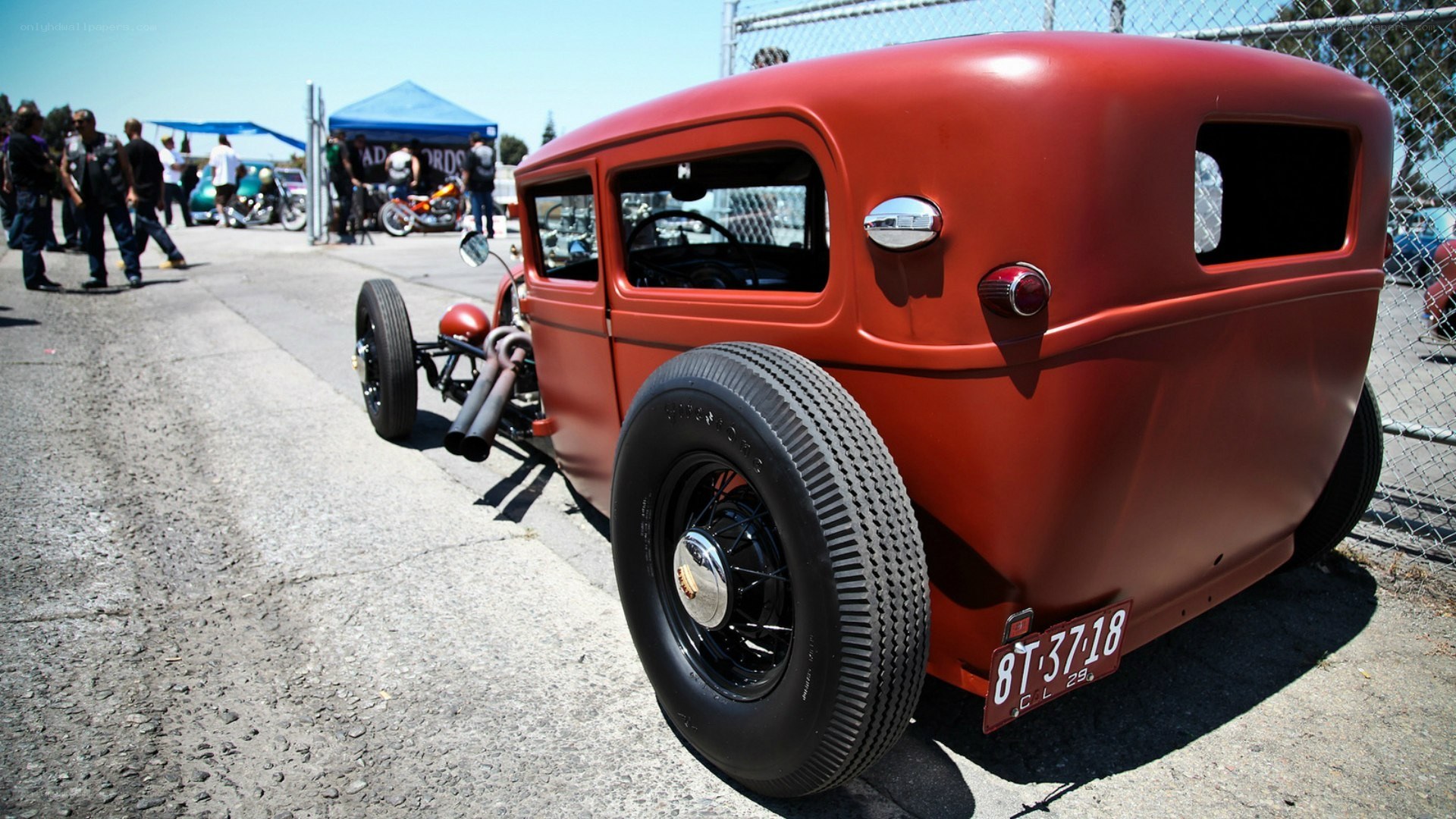 red hot rod car
