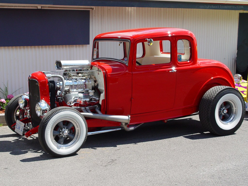 red hot rod car