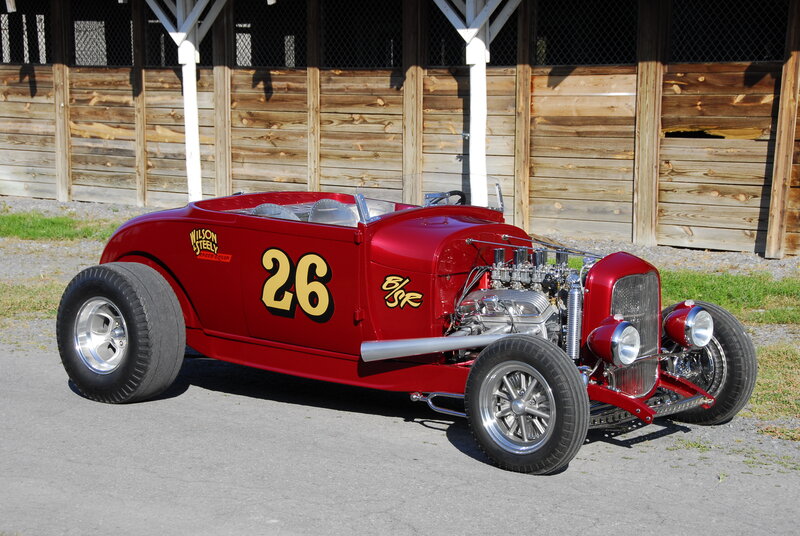 Red Hot Rod Car — Bright