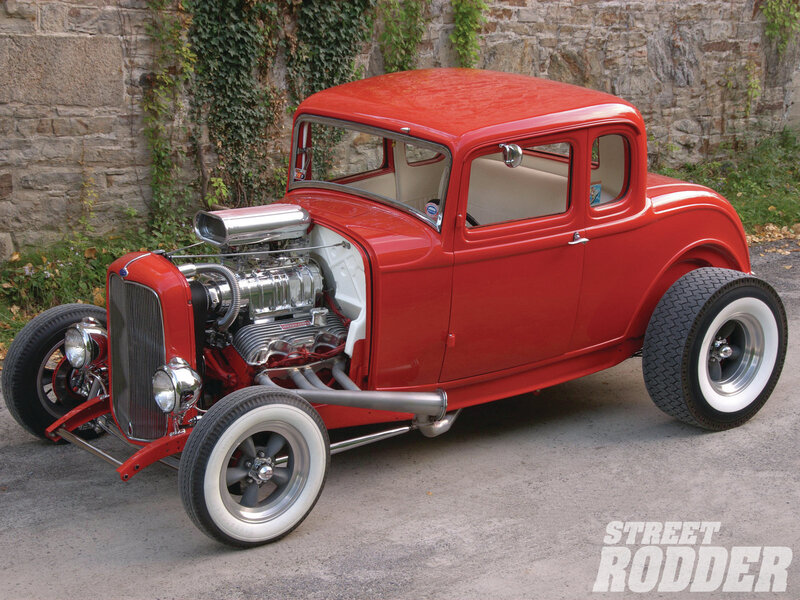 Red Hot Rod Car — Classic