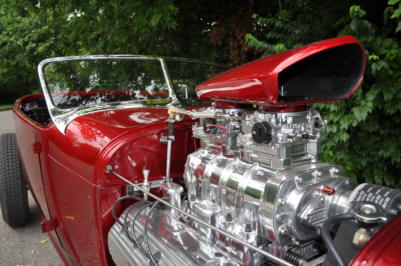 Red Hot Rod Car — Detailed