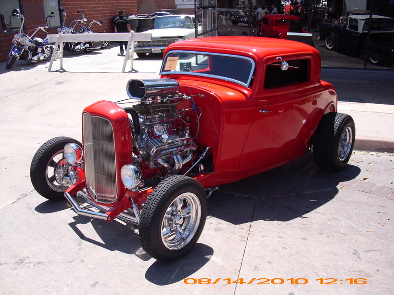 Red Hot Rod Car — Outdoor, Afternoon