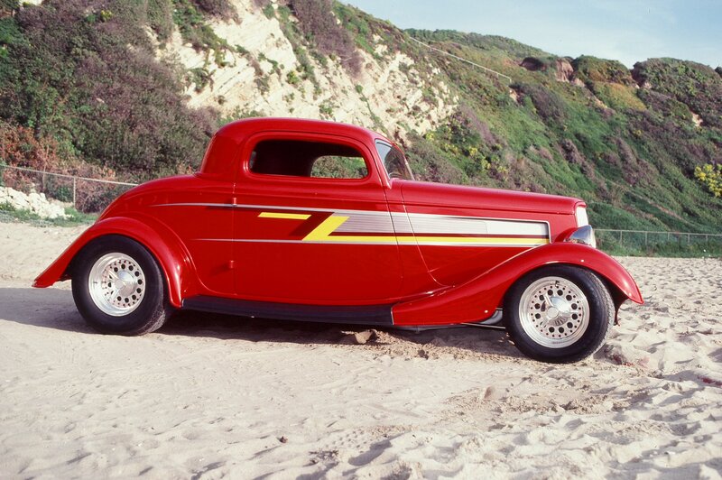 Red Hot Rod Car — Serene, Afternoon