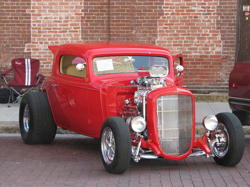 Red Hot Rod Car — Showcase, Afternoon