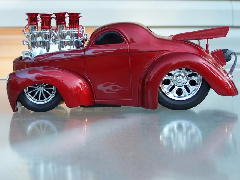 Red Hot Rod Car — Showcase, Photograph, Engine, Wheels