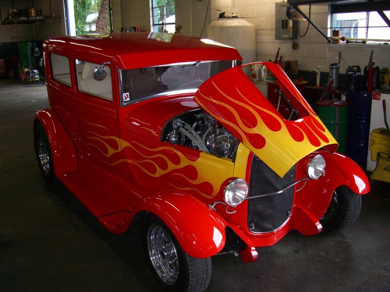 Red Hot Rod Car — Showcase