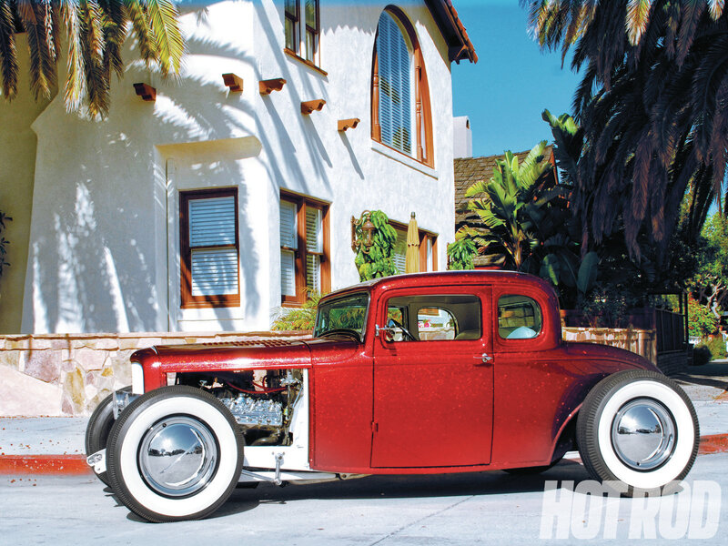 Red Hot Rod Car — Sunny