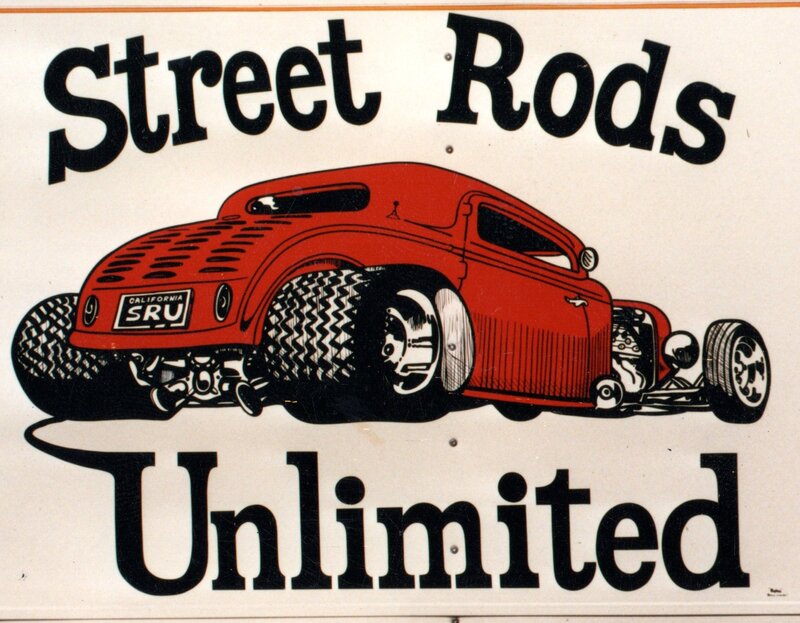 Red Hot Rod Car — Vintage