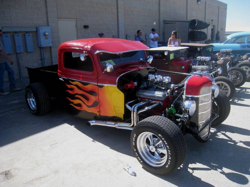 Red Hot Rod Truck — Outdoor