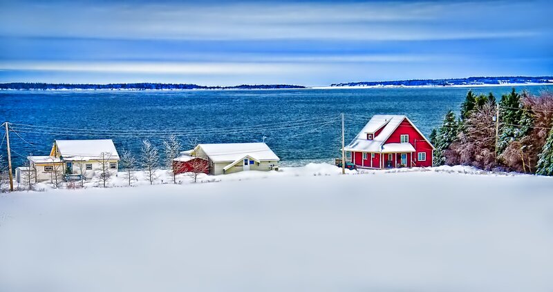 Red House by Water — Blue