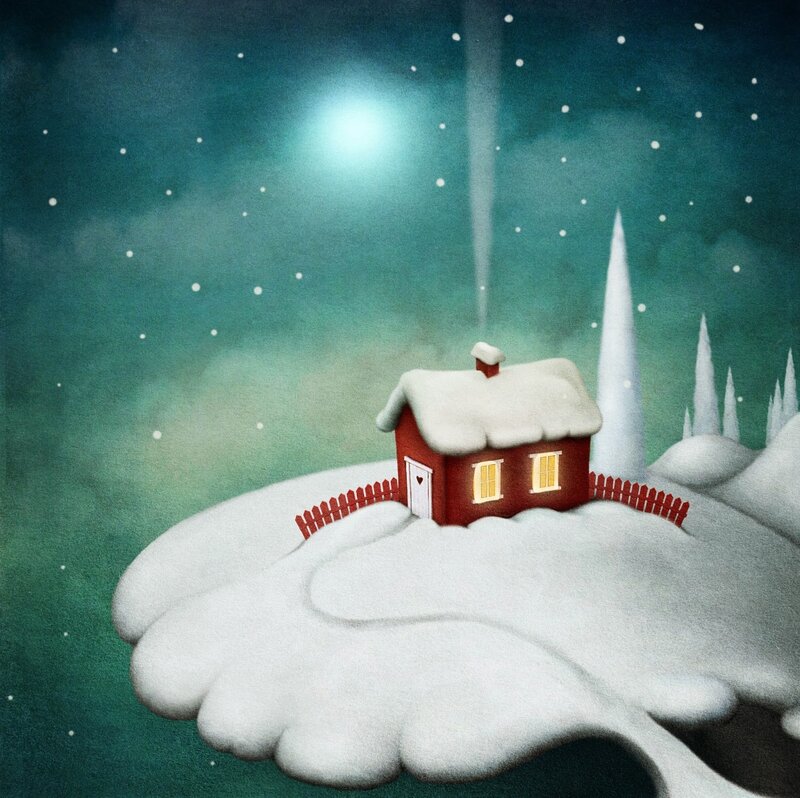 Red House on Snow Island