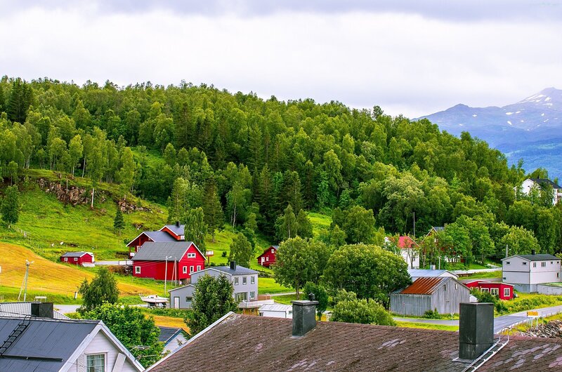 Red Houses in Valley
