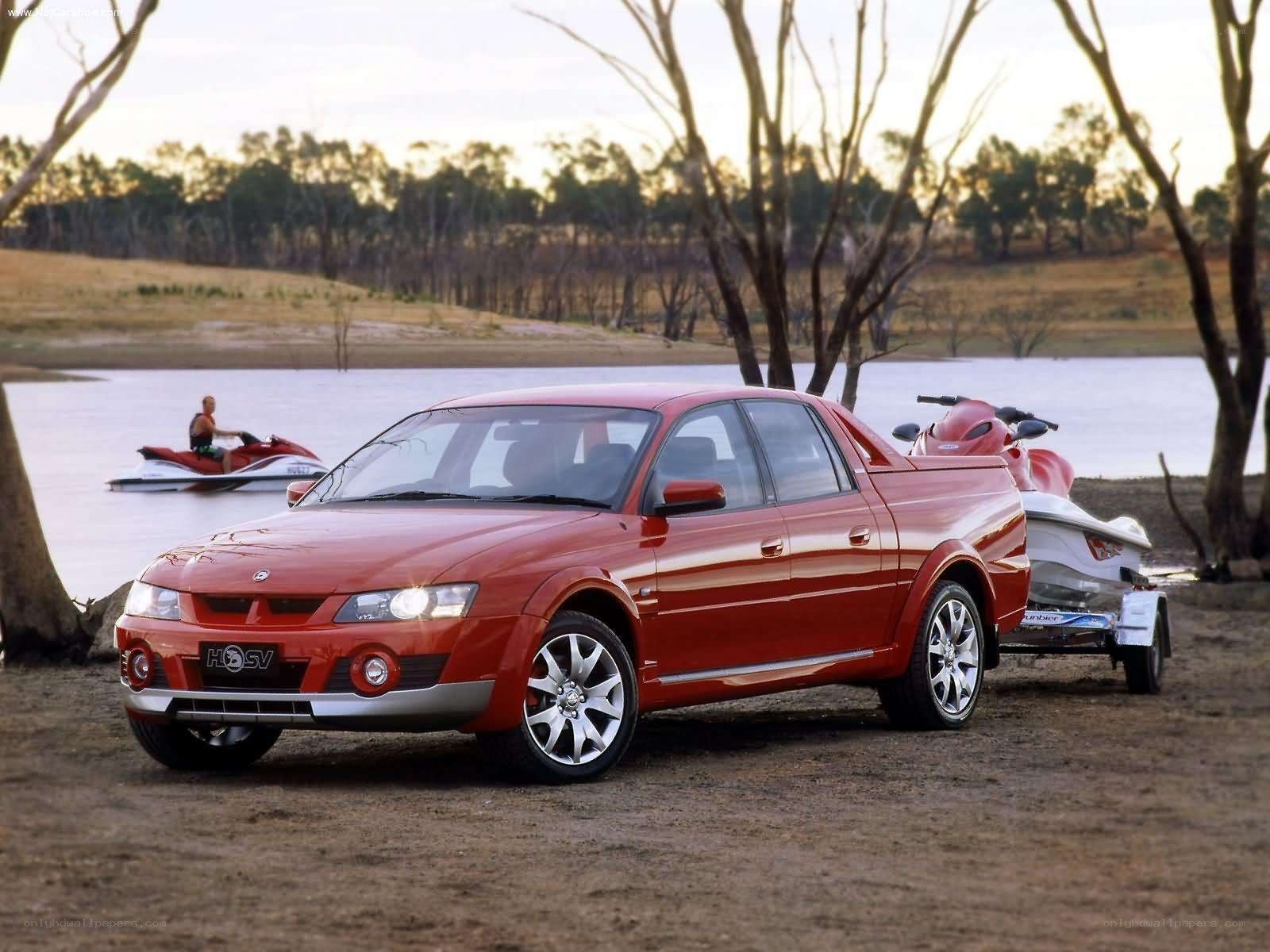 Red HSV utility truck