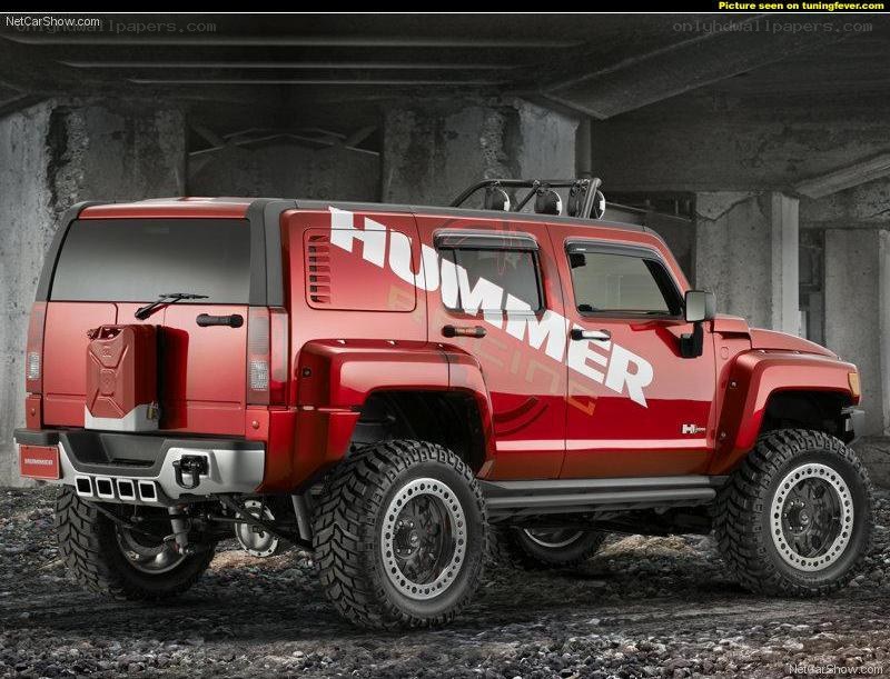 Red Hummer H3 Concept