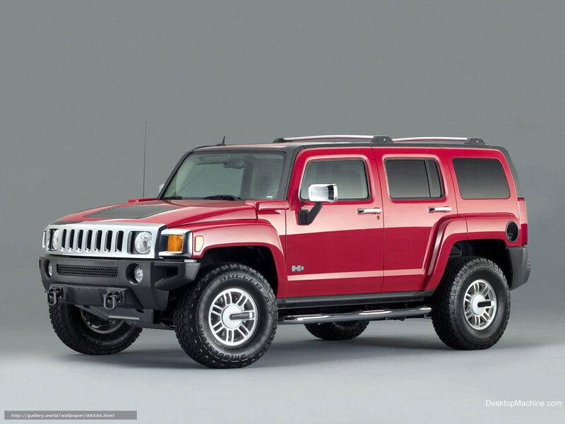 Red Hummer H3 Suv — Neutral