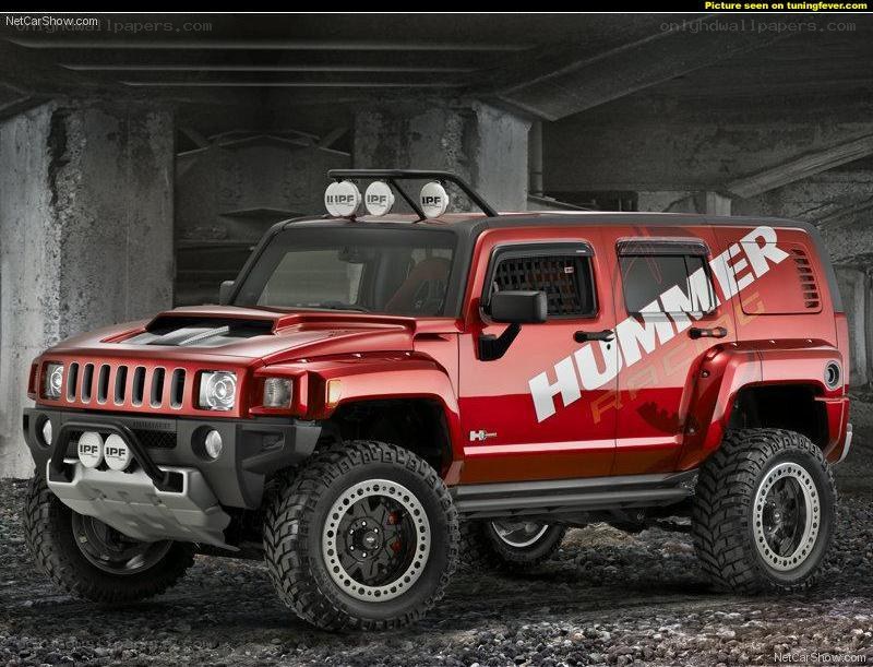 Red Hummer H3T Concept