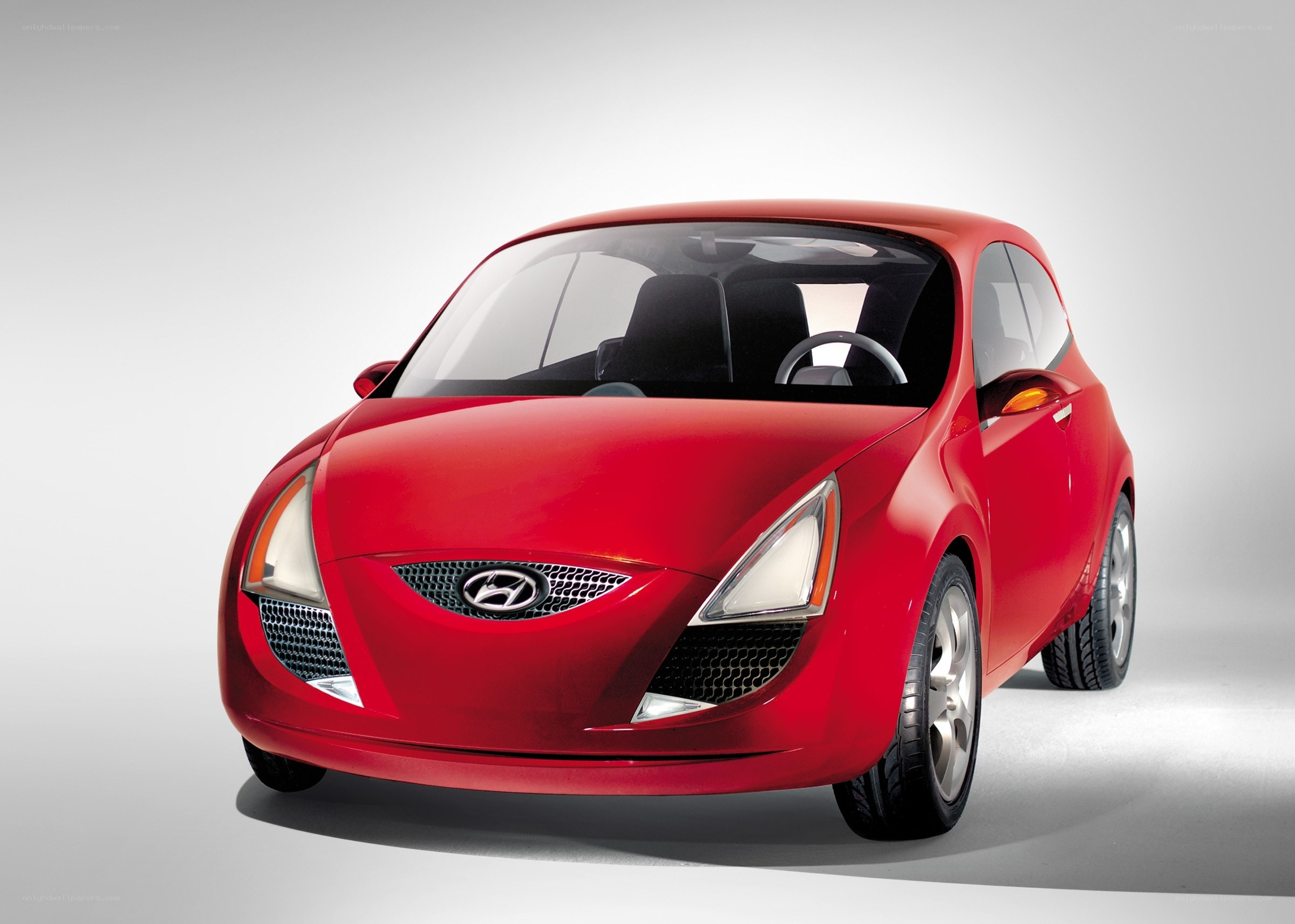 Red Hyundai concept car