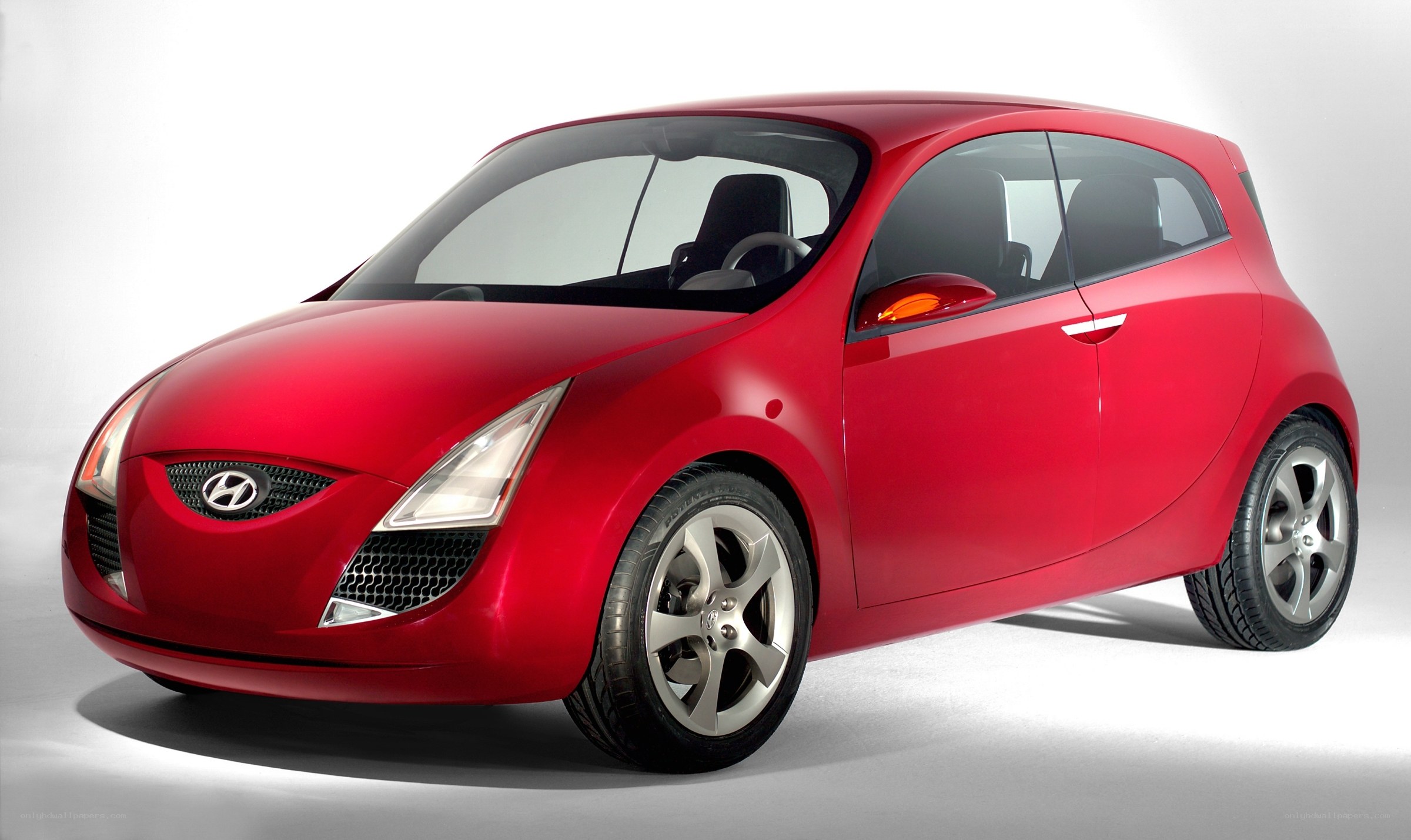 Red Hyundai concept car