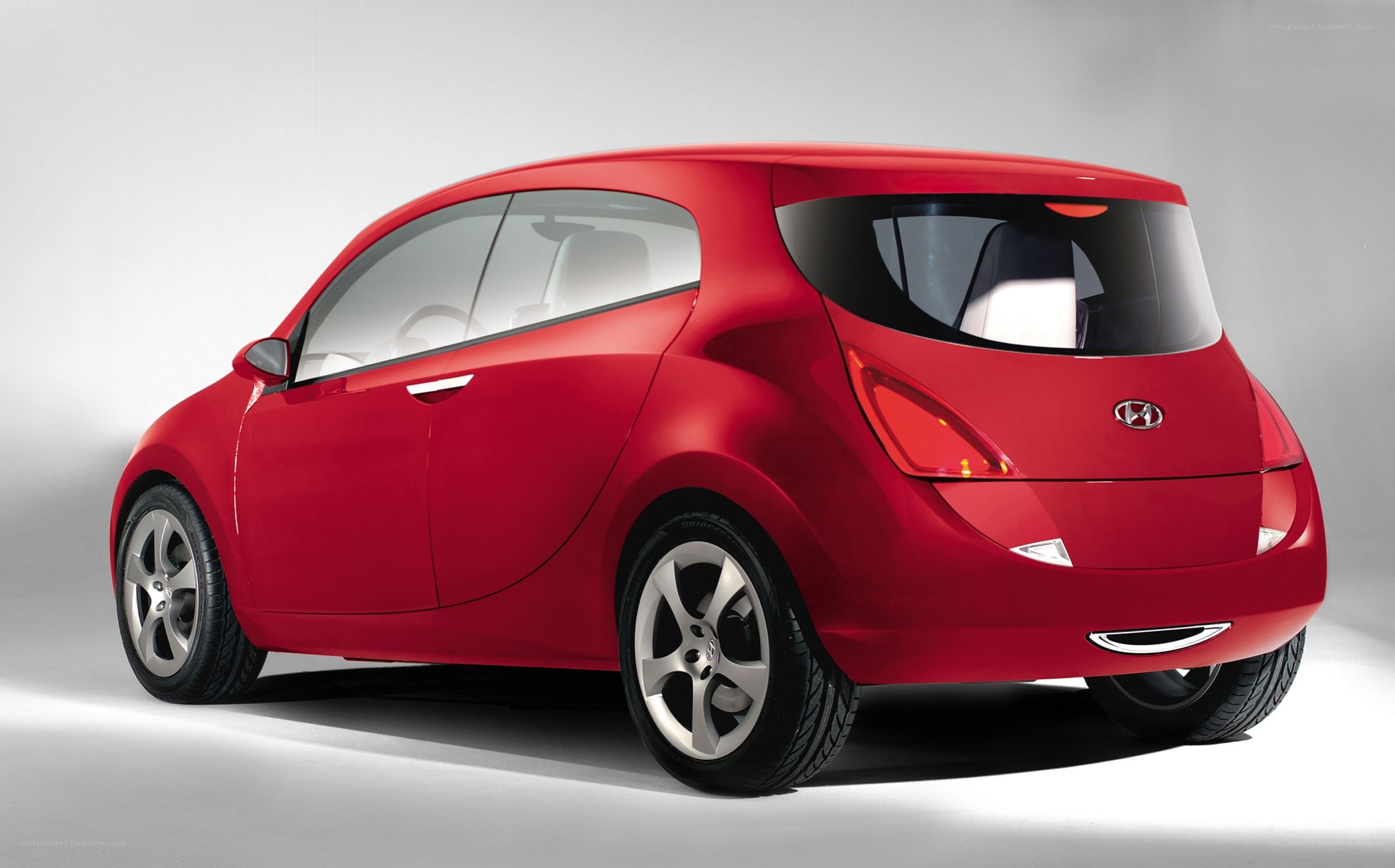 Red Hyundai concept car