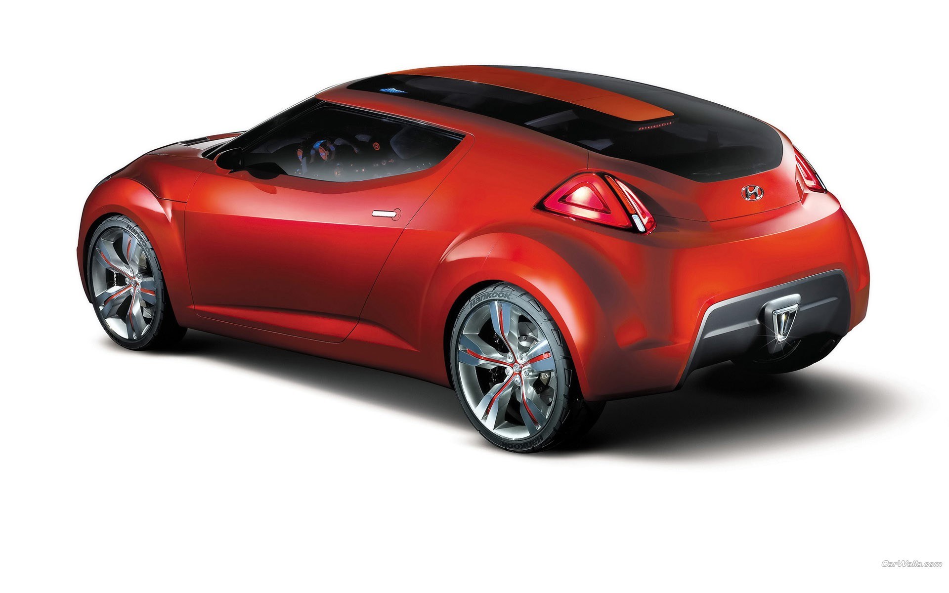 red hyundai concept car