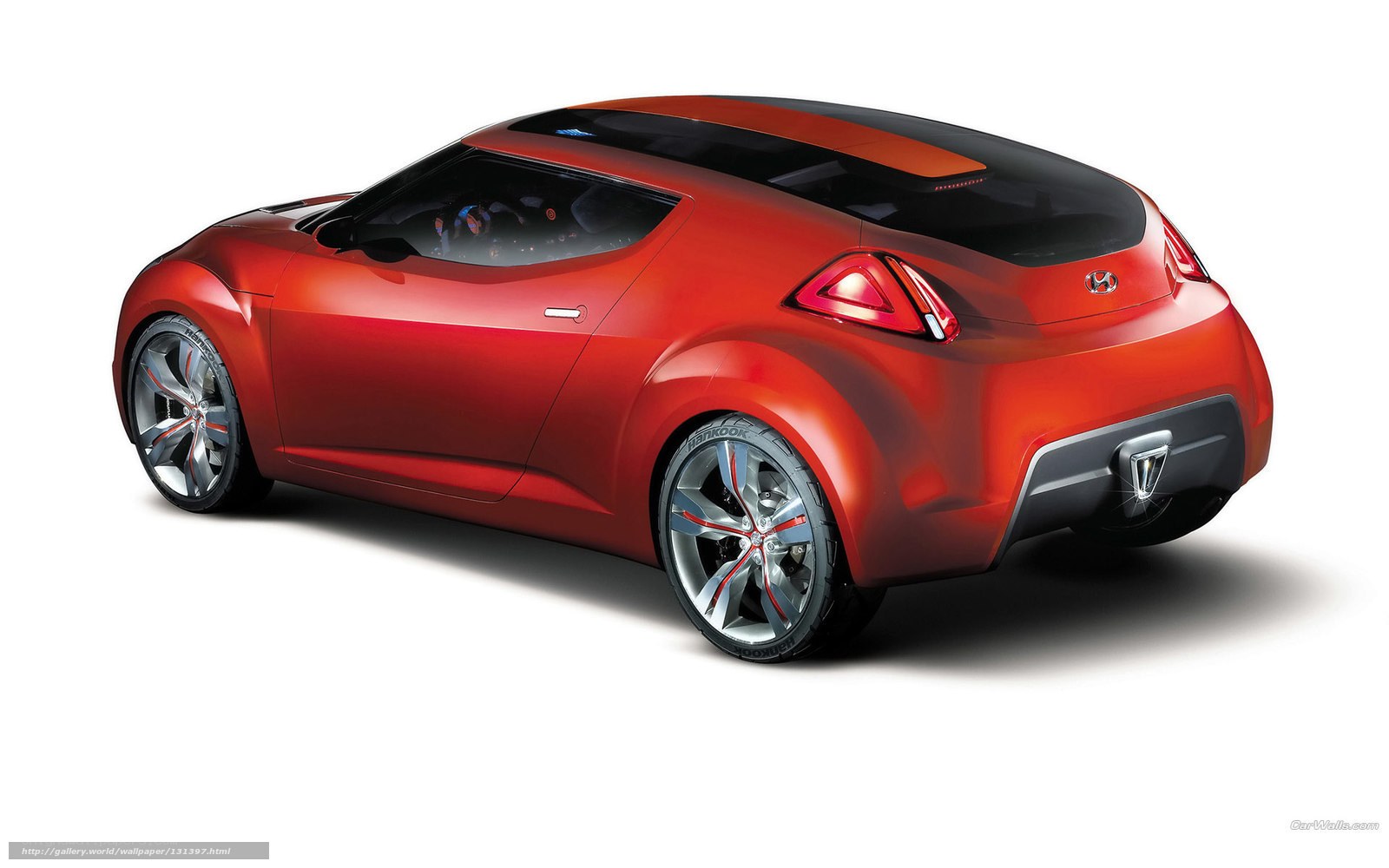 Red Hyundai concept car