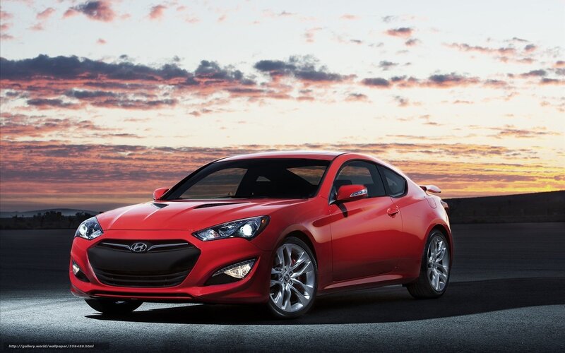 Red Hyundai Coupe