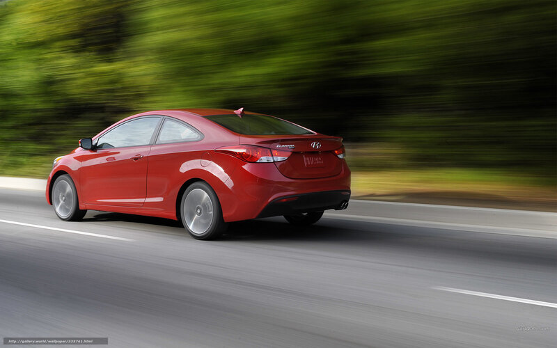 Red Hyundai Elantra