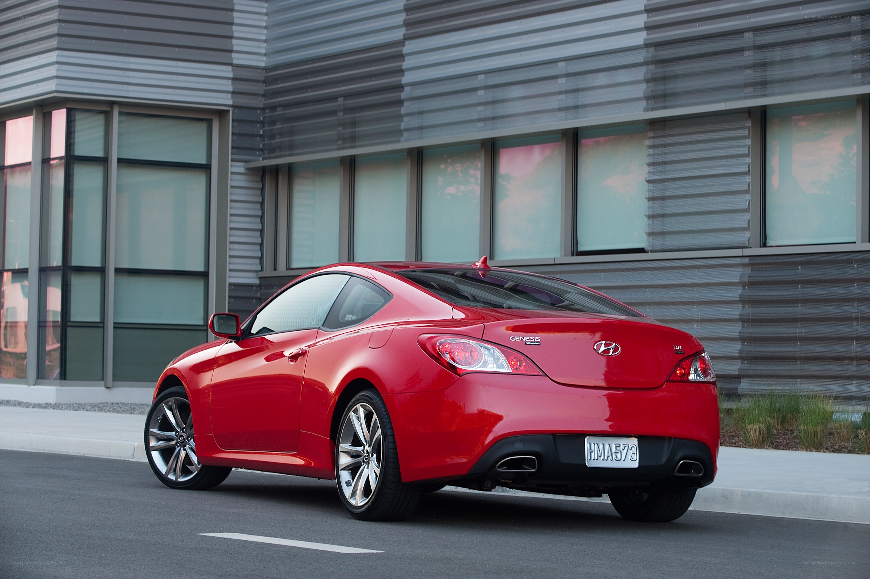 Red Hyundai Genesis Coupe