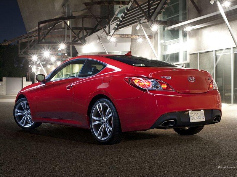 Red Hyundai Genesis Coupe