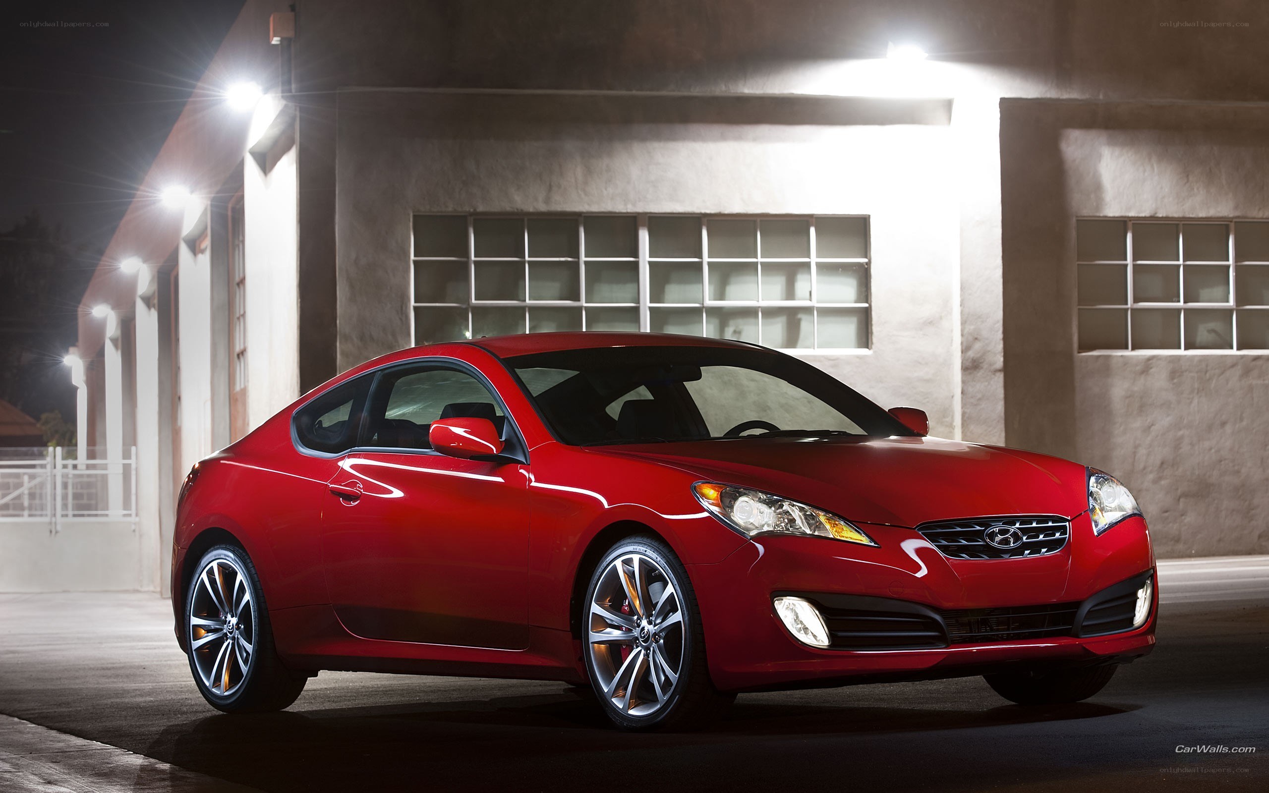 Red Hyundai Genesis Coupe