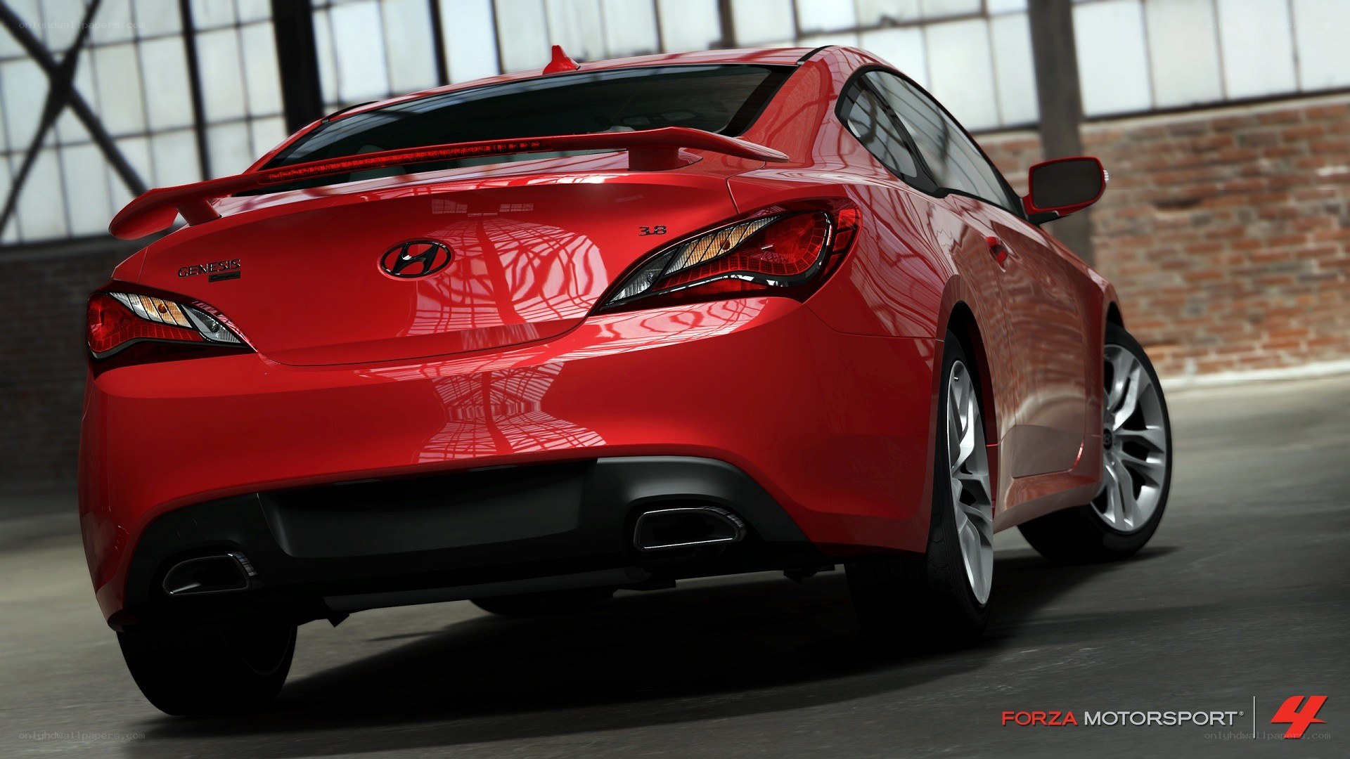 Red Hyundai Genesis Coupe