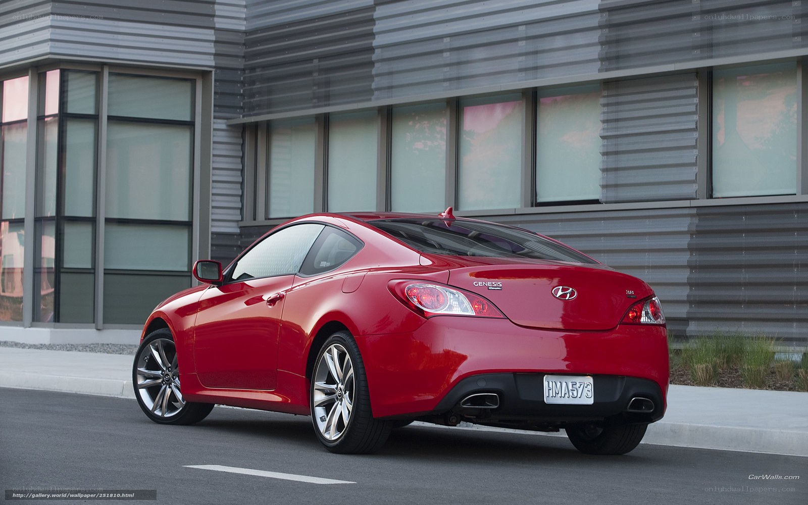 Red Hyundai Genesis Coupe