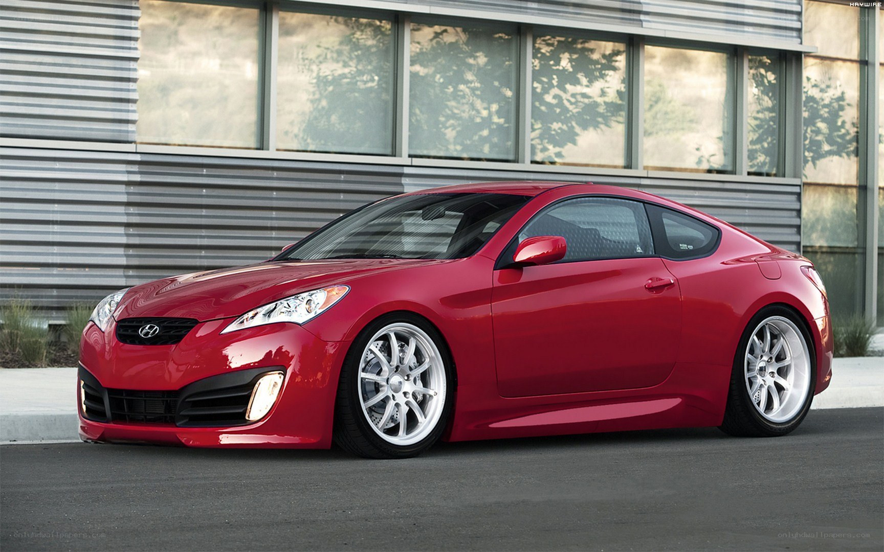 Red Hyundai Genesis Coupe