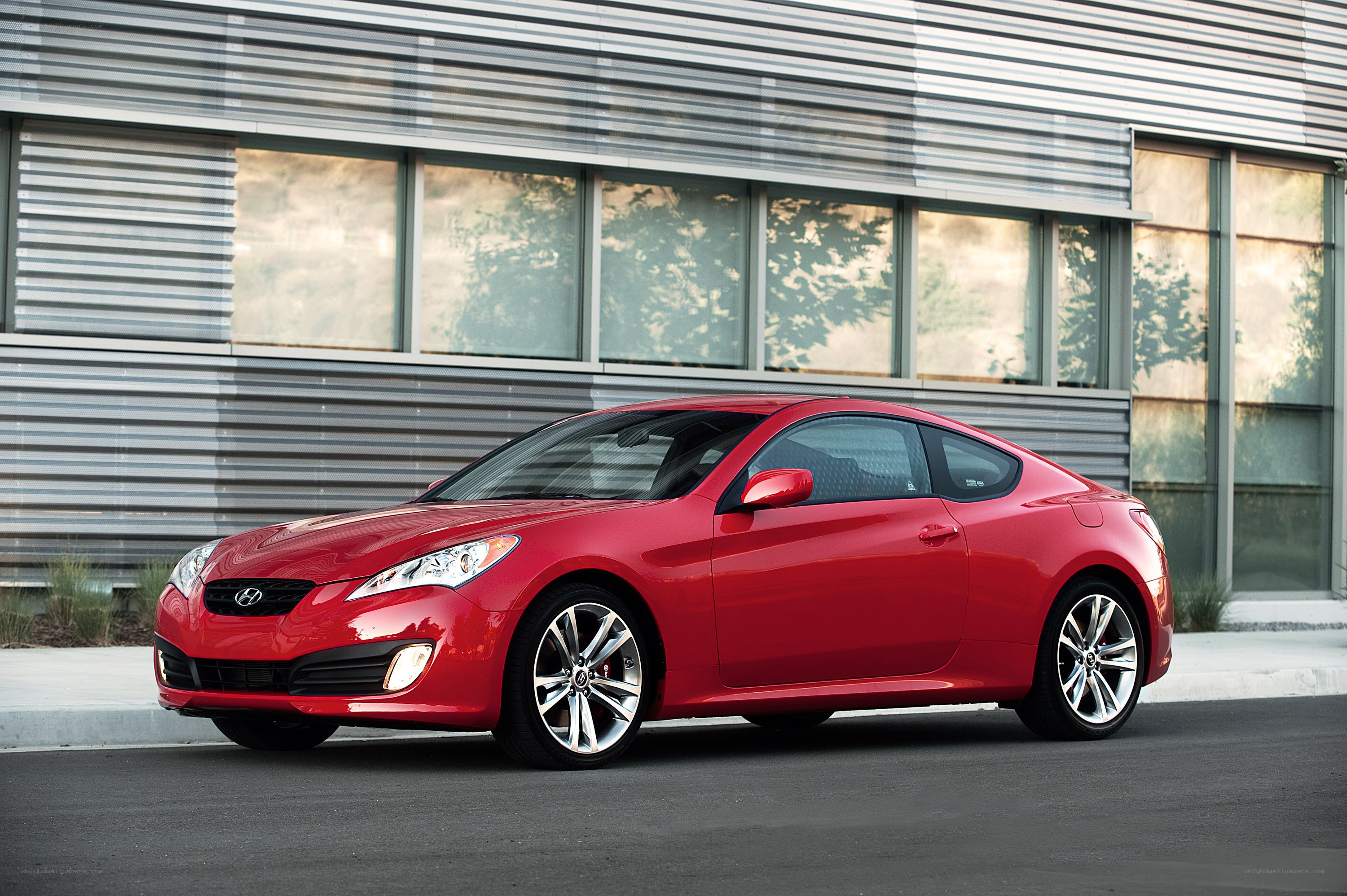 Red Hyundai Genesis Coupe