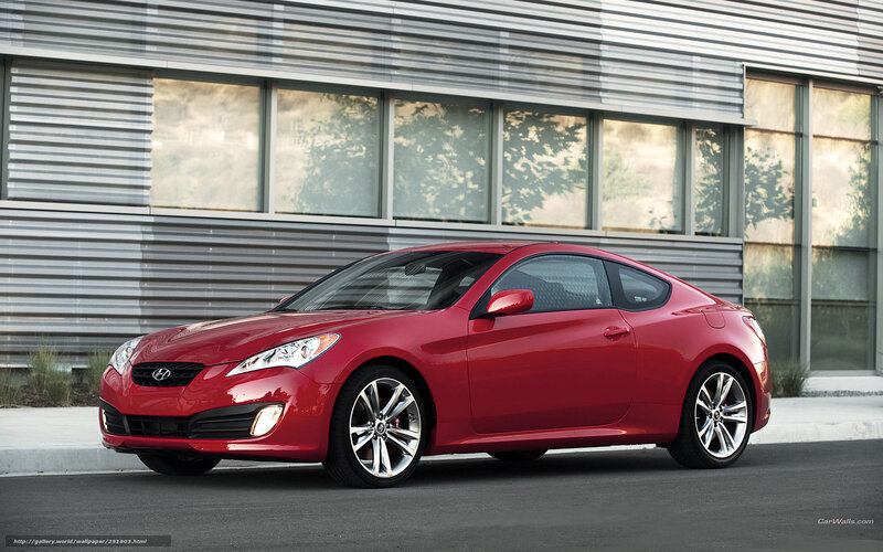 Red Hyundai Genesis Coupe — Calm
