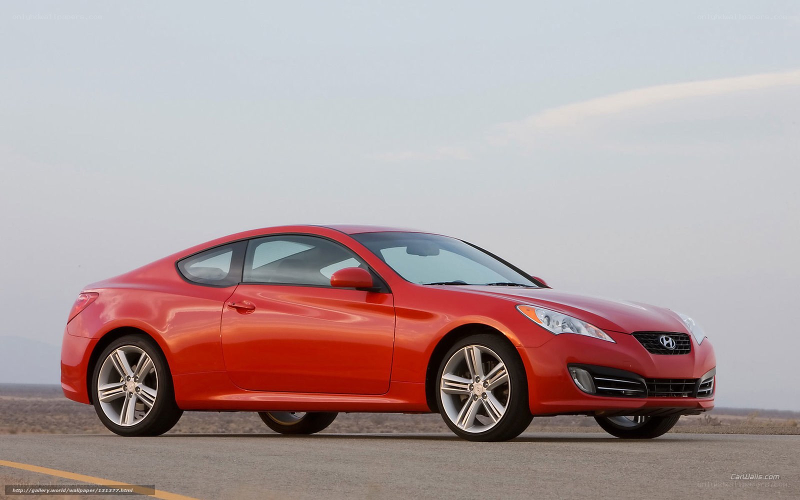 Red Hyundai Genesis Coupe