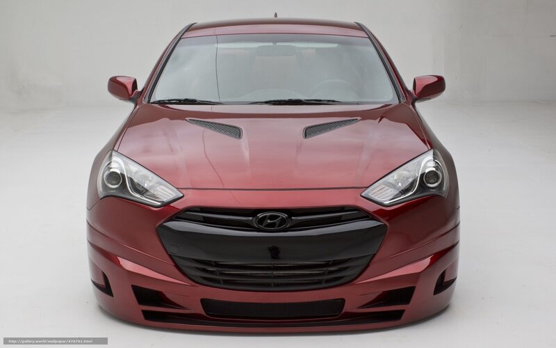 red hyundai sports car