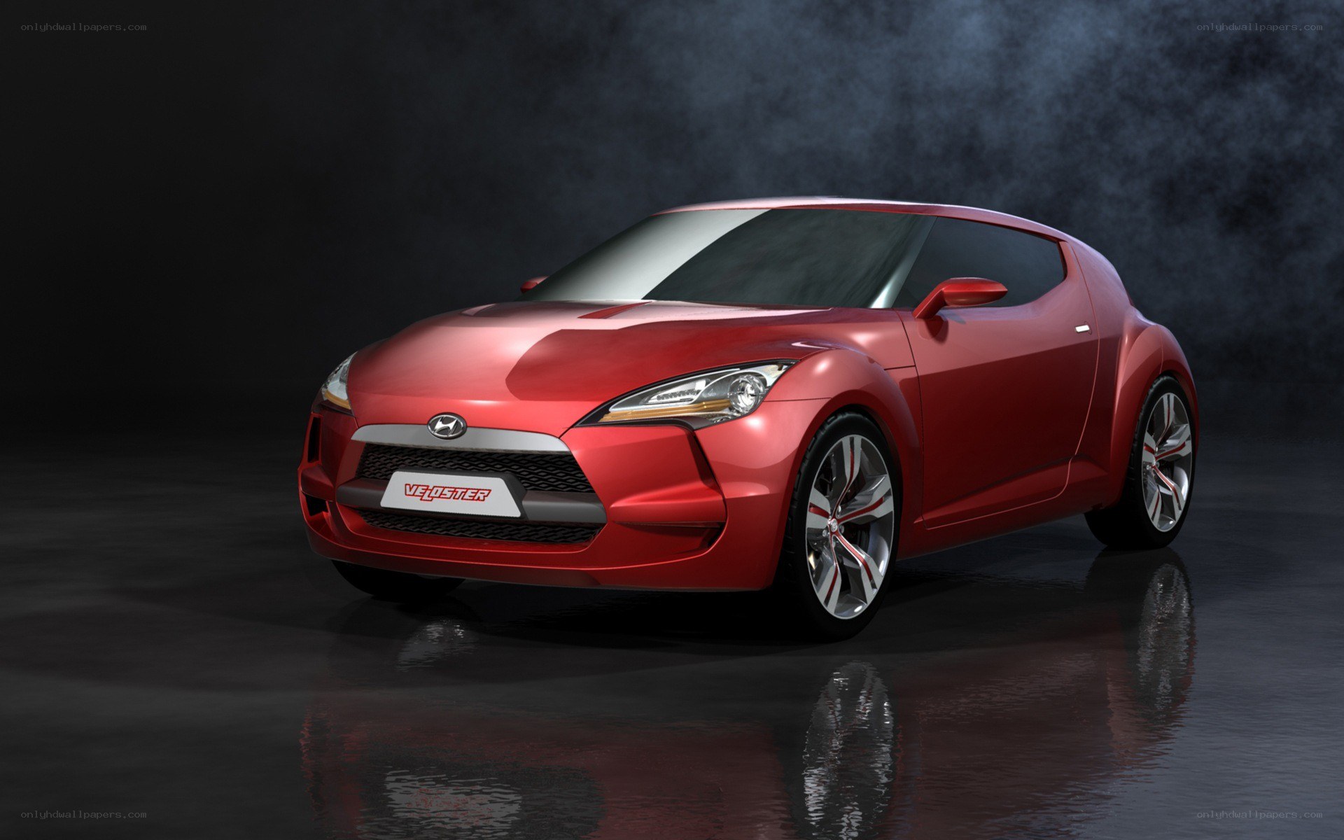 Red Hyundai Veloster Concept