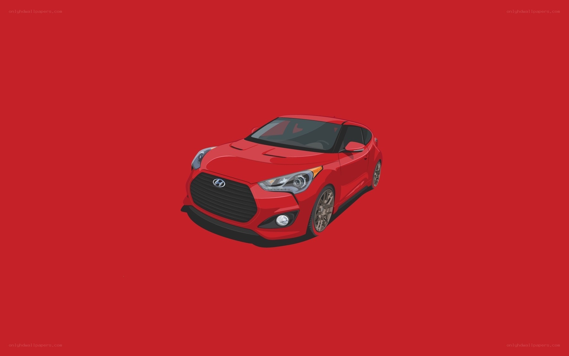 Red Hyundai Veloster