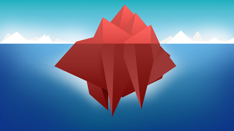Red Iceberg — Blue